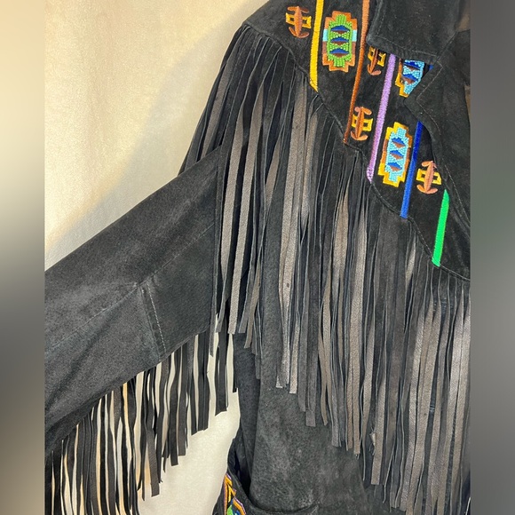 Vintage Lew Magram Beaded Leather Jacket - Picture 4 of 6